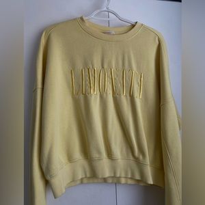Summery yellow crew neck